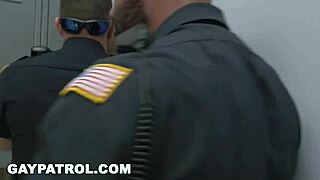 Gay Patrol Cops Dominate Fake Soldier
