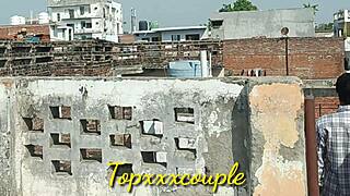 Neighbor's new bride gets fucked roughly on the roof 😈