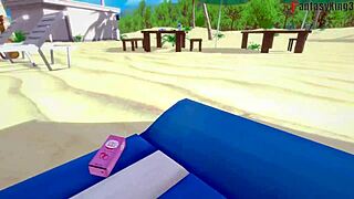 Parasoul in bikini gets ahegao fucking on the beach in skullgirls full fantasyking3