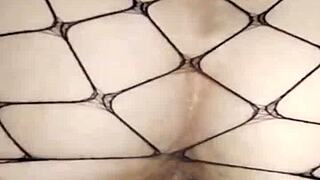 Sexwife gets wild with husband’s friend in steamy anal action. Stockings cling tight as she takes every inch in her milf ass.