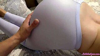 Babe rides dick after yoga