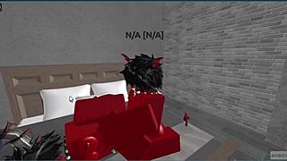 Demon passionately fucks hot rich femboy in rough missionary, deepthroat leads to creampie