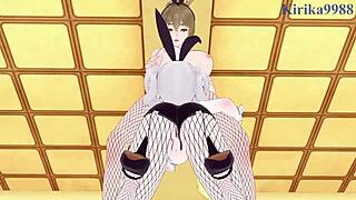 Kusuha And Mizuha Share Intense Lesbian Passion In Hentai.