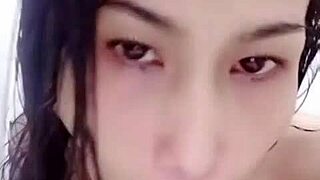 Thaitwentybabe Stuffs Massive Dildo in Tiny 18+ Pussy for Wild Wet Fun.