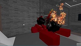 Demon passionately fucks hot rich femboy in rough missionary, deepthroat leads to creampie