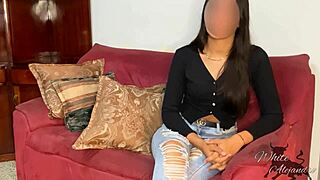 Wow! I pumped a white Latina's pussy full of milk at her first casting! - ArantxaWhite