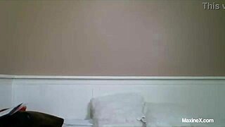 brunette maxine x shoves toys deep in her pussy