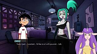 Rough riding contrasts with bathing orgasm in amity park