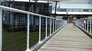 Japanese cutie in a sexy bikini flaunts her big tits with charm