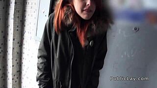 Uh, me, redhead Spanish student, got banged in public... oops, so wild!