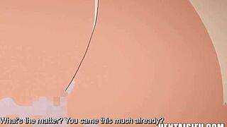 girls working at an animation company interact with their male intern in an erotic way