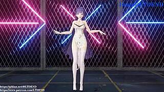 Raiden Mei In Chinese Dress Shaking It, Submitted By Ltdend In Detailed MMD Animation