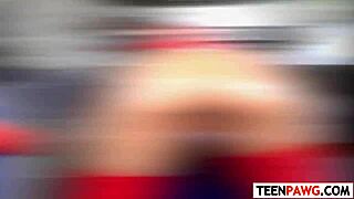 Wet teen Demi Lopez enjoys huge cocks in her big ass and pussy