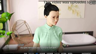 teen 18+ asian girlfriend takes double cocks in university of problems part 8