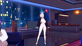 Asuna and Karin in an mmd adventure