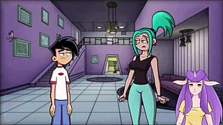 Rough riding contrasts with bathing orgasm in amity park