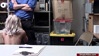 teen babe rides officer in lingerie for freedom