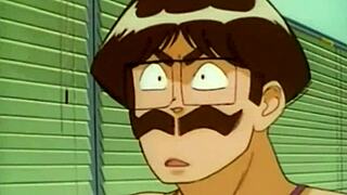 Petite Japanese teen in anime threesome BJ