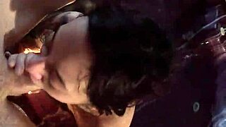 why am i sucking my man in the hot tub with deepthroat and cum swallow?