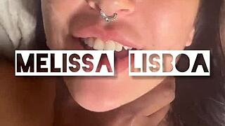 melissa lisboa showing off and taking cum part 1, it's so naughty