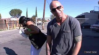 muscle stud opens ebony babe's pussy for jizz dessert