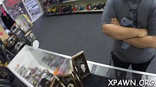 amateur gets some cash to show us her sexy moves with rough fucking blowjob sucking in missionary