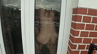 Pretty blonde rides huge cock in tight holes