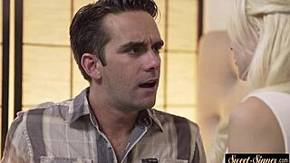 Stepdaughter says, 'I'm rubbing my pussy while riding this cock'