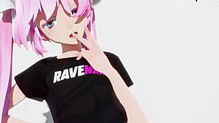 Bratty anime girl, can you handle this big black cock domination?