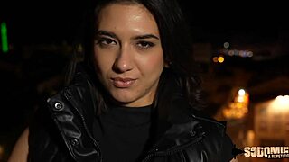 young brunette lena from marseille loves hard anal sex with small tits