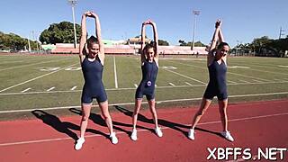 Teen 18+ nymphs turn naughty in a wild group session. Things got rough fast!