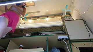 This Crazy Girl Gets Upkirted at Work for Cash