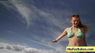 natural busty blonde sahara skye sucks charles dera's cock wet in the car by the beach