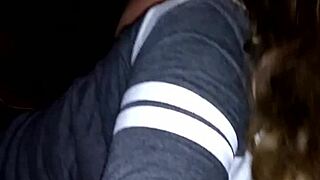 amateur blonde milf sucks cock at home