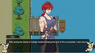 In Village Rhapsody, I fuck the redhead and the bitch with big cocks