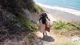 Cheating sister in law loves sucking cock in public so she took me to a nude beach - cami strella