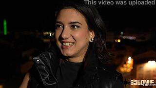 young brunette lena from marseille loves hard anal sex with small tits