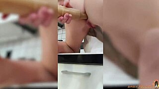 lustful housewife fucks her pussy and ass solo