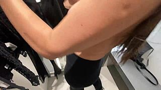 i asked the store clerk to give me a blowjob in the fitting room amateur