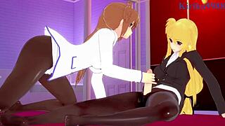 wanna see intense lesbian futanari play with Nanoha?