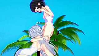 Miku kohinata and laura bodewig play together in symphogear and infinite stratos hentai.