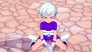 chirai gets naughty after training - dragon ball