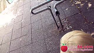 I picked up Tatjana, a young 18+ German girl, on the street for a POV blowjob.