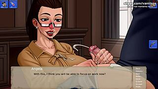 Hot Milf Stepmom Gives Handjob At Work 😏