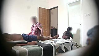 flashing dick to two indian maids during hotel massage