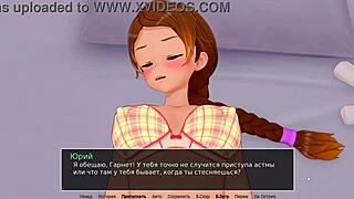 Horny 3D babe with big nipples goin’ wild in gameplay… dang it!