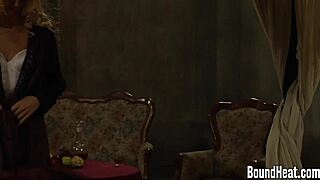 nude slaves fingering mistress's wet pussy