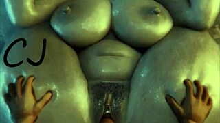 रेजिडेंट एविल की अलसीना डिमित्रेस्कु को काला लंड चोदता है