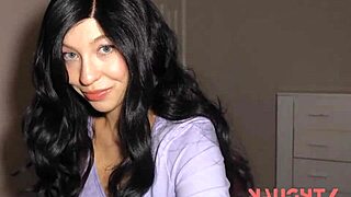 blue-eyed milf step-mom does anal when girlfriend won't, leading to creampie with monster cock