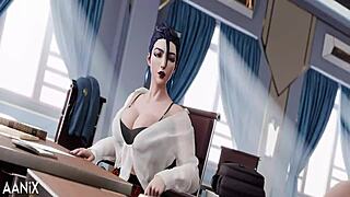 Naughty student Kaisa takes on three huge cocks outdoors